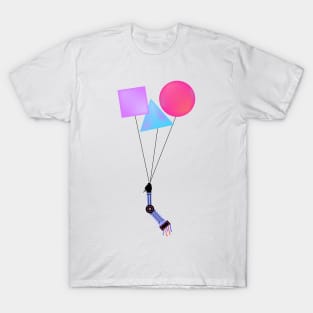 Surreal floating robot arm with shapes T-Shirt